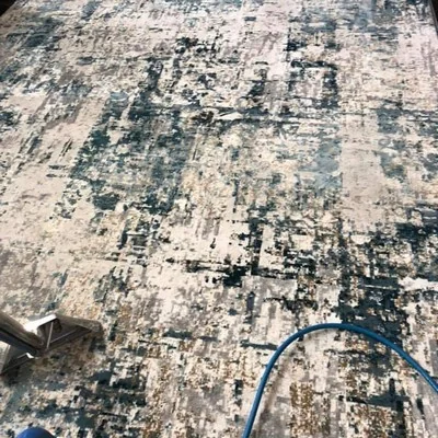 Carpet cleaning with professional equipment