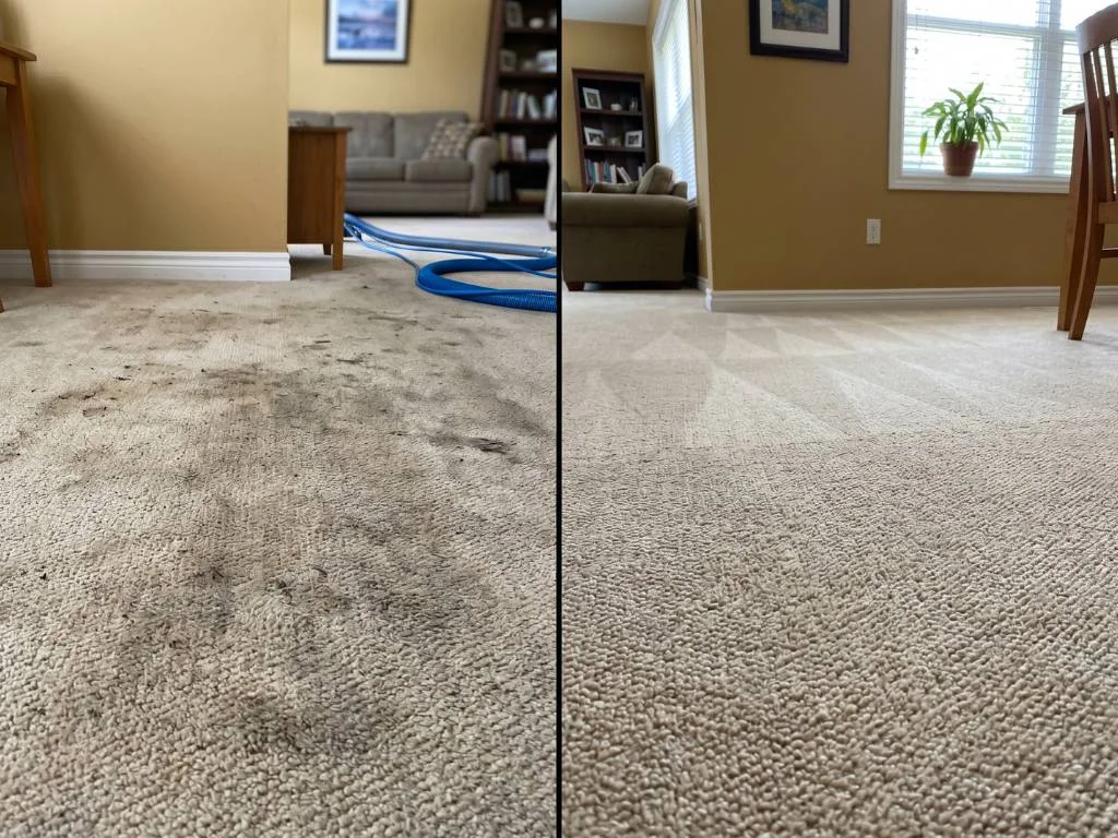 Professional carpet steam cleaning