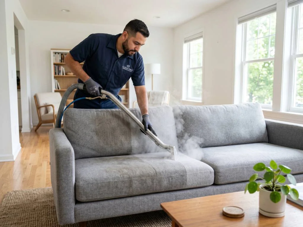 Upholstery cleaning sofa and chairs